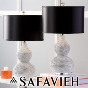 【Safavieh】テーブルランプ 2個セット ビーズ silver/black｜au PAY マーケット