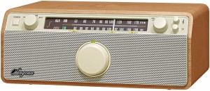 サンジアン AM/FM/Aux-In アナログラジオ Sangean WR-12 木製キャビネット