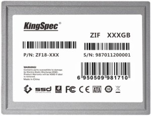キングスペック 128ギガバイト 5mm ZIF ディスク KingSpec ZF18-128