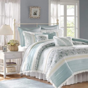 Madison Park Dawn Queen Size Bed Comforter Set Bed マディソン パーク ベット セット 6点アメリカ輸入家具　アメリカ輸入雑貨
