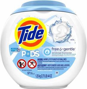 タイド PODS洗濯洗剤 Tide Free & Gentle 57個入り