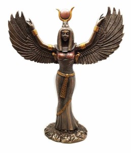 Ebros Gift インテリア 銅像 羽を広げた 古代エジプト 女神 イシス彫像 彫刻 高さ30cm ブロンズ 並行輸入品アメリカ輸入家具　アメリカ輸