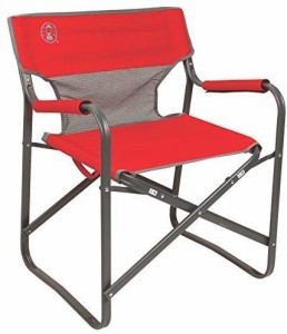 コールマン Coleman 2000019421 折り畳みチェア スチールデッキ レッド 折り畳み椅子 アウトドア 持ち運び可能