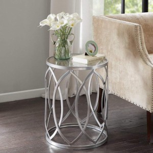 Madison Park Arlo Metal Eyelet Accent Table マディソン パーク メタル サイド テーブルアメリカ輸入家具　アメリカ輸入雑貨