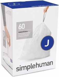 シンプルヒューマンsimplehuman コードJカスタムフィット ゴミ袋 30-45リットル (60枚) CW0259 ごみ