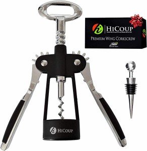 HiCoup ボトルオープナーキット 手動式 ワイン コルク コルクスクリュー オールインワン