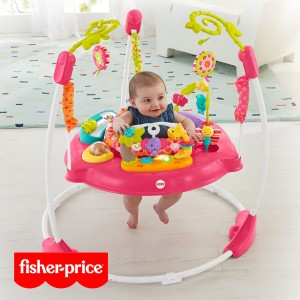 【Fisher-Price】赤ちゃん ジャンパー 室内 遊具 動物 Pink