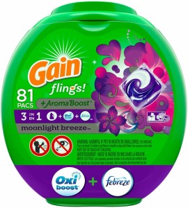 ゲイン 液体洗濯洗剤 Gain CP137-AF ポット シングル 81個入 ムーンライトブリーズ香