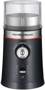 ハミルトンビーチ Hamilton Beach 10オンス電気コーヒーグラインダー 14カップ テンレススチールブレード ブラック 80393 グラインダー