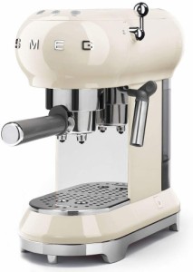 スメッグ エスプレッソメーカー SMEG ECF01CRUS コーヒーマシーン レトロ クリーム