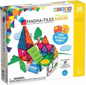 マグナタイルズ マグネティックブロック マグハウスセット 28ピース Magna Tiles