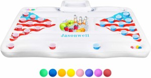 ジェーソンウェル ビアポン プールフロート ホワイト Jasonwell パーティー 浮き具