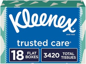 クリネックス ティッシュ Kleenex ソフト 18箱入り190枚 フラットボックス型 箱