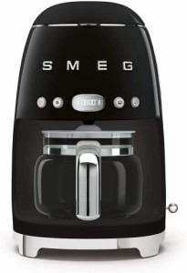 スメッグ コーヒーメーカー SMEG レトロデザイン ドリップフィルター 10カップブラック