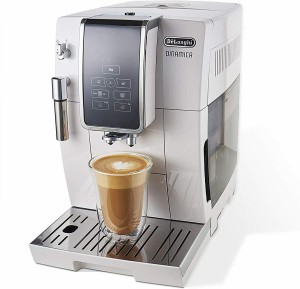 デロンギ DeLonghi Dinamica自動コーヒー＆エスプレッソマシンTrueBrew（アイス・コーヒー） ホワイト ECAM35020W コーヒー