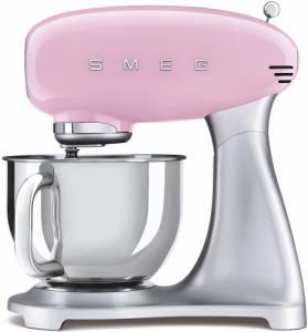 Smeg 1950年レトロスタイルアーティスティックスタンドミキサー ピンク