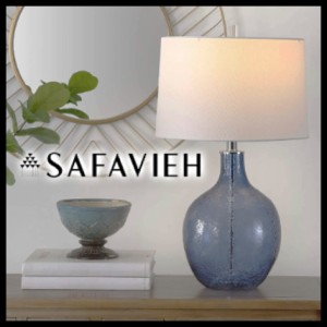 【Safavieh】テーブルランプ グラス LED Blue