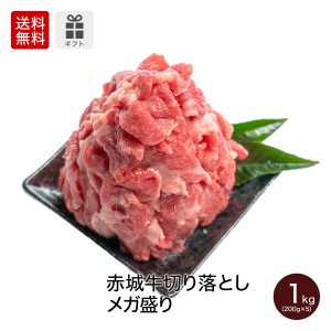 肉 送料無料 ギフト 国産牛 牛肉 赤城牛切り落としメガ盛り1kg 200g×5パック 【冷凍】 内祝 御祝