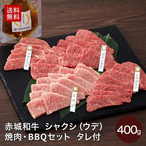 焼肉 ギフト 赤城和牛 シャクシ 肩サンカク ミスジ トウガラシ ウワミスジ 焼肉 BBQ セット 400g 旨みしょうゆたれ付 送料無料 冷凍 焼き