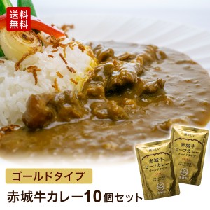 肉 送料無料 ギフト 赤城牛カレーゴールドタイプ（中辛） 200g 10個セット【国産牛 牛肉 レトルトカレー 鳥山 送料無料】 内祝 御祝