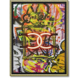 オマージュ キャンバスアート 「グラフィティ パフューム1(Lサイズ)」 幅63.5cm×高さ83.5cm  アートパネル アートボード アート クラシ