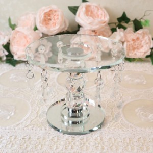 【クリスタルガラス イタリアンディスプレイテーブル】  ディスプレイ ジュエリー 小物 おしゃれ かわいい シンプル オブジェ クリスタル
