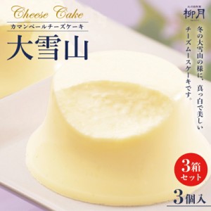 大雪山【3個入×3箱】柳月 北海道 お土産 レアチーズ ケーキ 洋菓子 スイーツ ギフト プレゼント お取り寄せ 送料無料