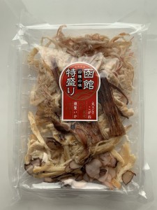 函館特盛り 4種の味 230g 【太さきこがね・たこ風味いか・燻製いか・皮付きいか】 北海道 お土産 珍味 おつまみ 肴 お酒 ビール 焼酎 ワ