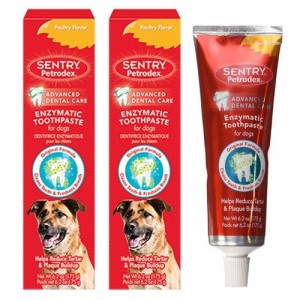 Petrodex（ペトロデックス） 175g×2本セット　犬用歯磨き粉 / Enzymatic Toothpaste Dog Poultry Flavor, 6.2-Ounce【MB】