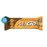 NuGo オーガニック プロテインバー Peanut Butter Chocolate（ピーナッツバターチョコレート）　50g×15本