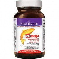 ●New Chapter Fish Oil Supplement - Wholemega Wild Alaskan Salmon Oil 120粒