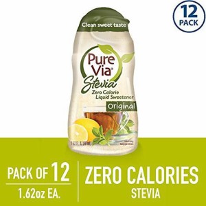 ●PURE VIA Stevia Liquid, Stevia Drops, Liquid Stevia, Sugar Substitute, 1.6oz（48ml）×12個パック