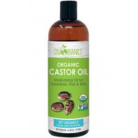 Sky Organics USDA Organic Castor Oil Moisturizing Oil For HAIR-SKIN-DIY Products 473ml