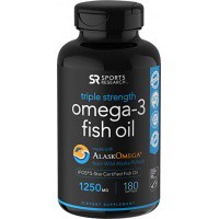 ●Sports Research Omega-3 Fish Oil Triple Strength 180粒