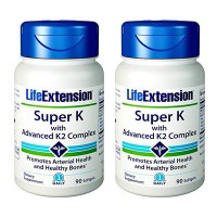 ●Life Extension(ライフエクステンション) Super K with Advanced K2 Complex 90粒×2個セット