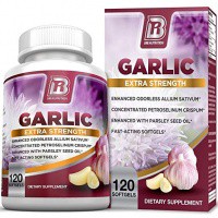 ●BRI Nutrition Odorless Garlic（ガーリック） Extra Strength 1000mg 120ソフトジェル