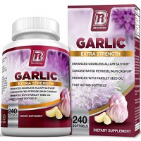 ●BRI Nutrition Odorless Garlic（ガーリック） Extra Strength 1000mg 240ソフトジェル