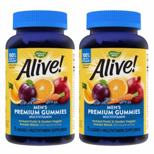 ●Nature’s Way Alive! Men’s Premium Gummy Multivitamin（マルチビタミン） 75 Gummies×2個