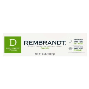 レンブラント ディープリーホワイト ペパーミント 歯磨き粉 99.2g（Rembrandt Deeply White Peppermint）【MB】