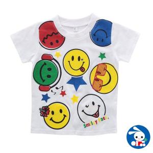 スマイルフェイスプリント半袖Tシャツ【80cm・90cm・95cm】[男の子 半袖tシャツ tシャツ 西松屋 ベビー服 赤ちゃん服 赤ちゃん ベビー 半