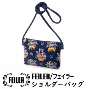 FEILER(フェイラー) バッグ 『アメージング バイオレット  ショルダーバッグ』 レディース(婦人) ポシェット 斜め掛け ネイビー 花柄 エ