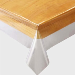 テーブルクロス ビニール 『透明ビニールクロス』 撥水 長方形 130×160cm