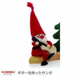 ノルディカニッセ 北欧雑貨 人形 クリスマス雑貨  『ギターを持ったサンタ』 クリスマス 妖精 人形 小人 飾り 北欧 ハンドメイド ドール 