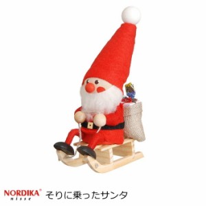 ノルディカニッセ 北欧雑貨 人形 クリスマス雑貨  『そりに乗ったサンタ』 クリスマス 妖精 人形 小人 飾り 北欧 ハンドメイド ドール か