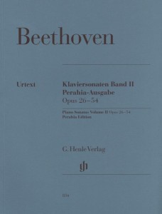 楽譜 （８３４）ベートーヴェン：ピアノ・ソナタ全集 第2巻: Op.26-Op.54/原典版/ペライア & Gertsch編/ペライア運指　Ludwig van BEETHO