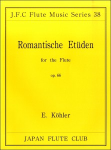 楽譜 フルートクラブ名曲シリーズ０３８ ケーラー作曲 ロマンチックエチュードＯＰ．６６