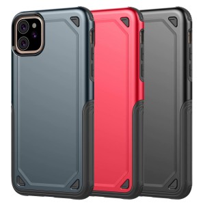 iPhone 11 / 11Pro / 11ProMax 対応 スマホケース 背面ケース Rugged case 頑丈 丈夫 ハイブリッド 二重構造 耐衝撃 異素材組み合わせ バ