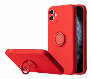 iPhone SE3 (2022) / iPhone SE2 (2020) / iPhone7 / iPhone8 対応 背面ケース ケース カバー 磁気 リング シリコン リキッド 保護 ホー