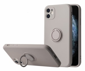 iPhone14 対応 ケース カバー 背面タイプ マットカラー 磁気 リング ホールドリング スマホリング 保護 くすみカラー シンプル かわいい 