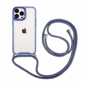 iPhone 13Pro 対応 ケース カバー 背面タイプ クリアケース ソフトケース クリア クリア バンパー ショルダーストラップ ストラップ付き 